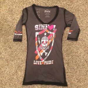 SINFUL LOVE & PRIDE 3/4 T-SHIRT